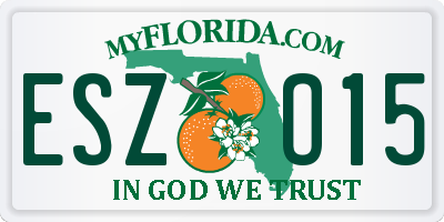 FL license plate ESZO15