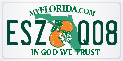 FL license plate ESZQ08