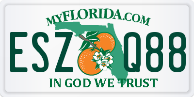 FL license plate ESZQ88