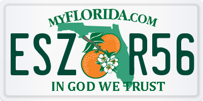 FL license plate ESZR56