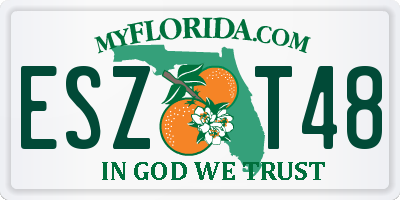 FL license plate ESZT48