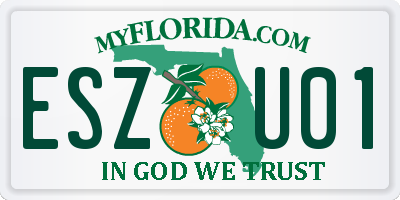 FL license plate ESZU01