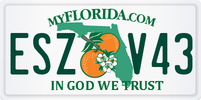 FL license plate ESZV43