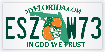 FL license plate ESZW73