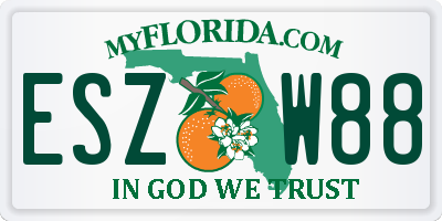 FL license plate ESZW88