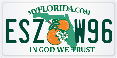FL license plate ESZW96