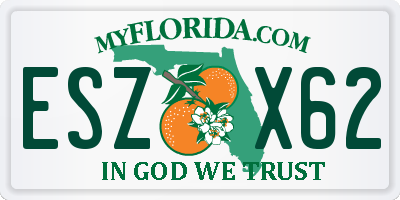 FL license plate ESZX62