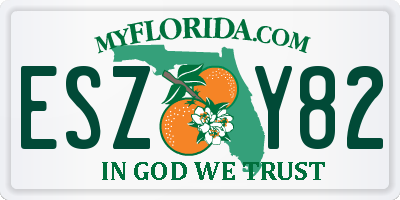 FL license plate ESZY82