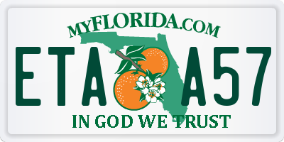 FL license plate ETAA57