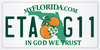 FL license plate ETAG11