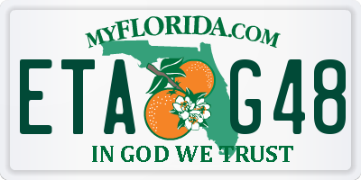 FL license plate ETAG48