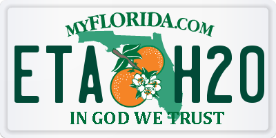 FL license plate ETAH20