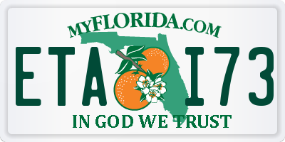 FL license plate ETAI73