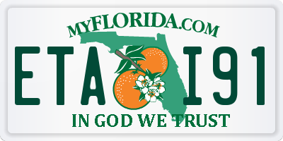 FL license plate ETAI91