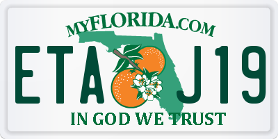 FL license plate ETAJ19