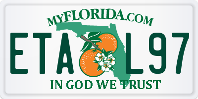 FL license plate ETAL97