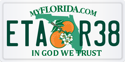 FL license plate ETAR38