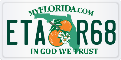 FL license plate ETAR68