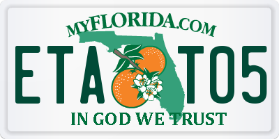 FL license plate ETAT05