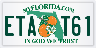 FL license plate ETAT61