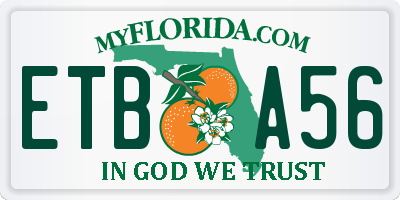 FL license plate ETBA56