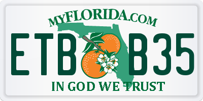 FL license plate ETBB35