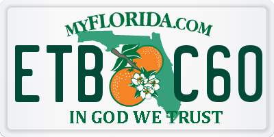 FL license plate ETBC60