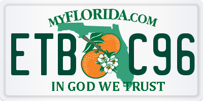 FL license plate ETBC96