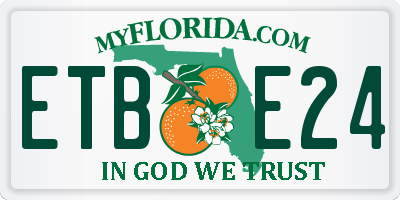 FL license plate ETBE24