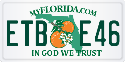 FL license plate ETBE46
