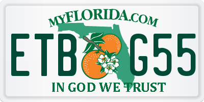 FL license plate ETBG55