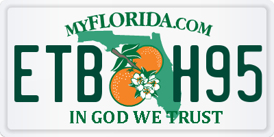 FL license plate ETBH95