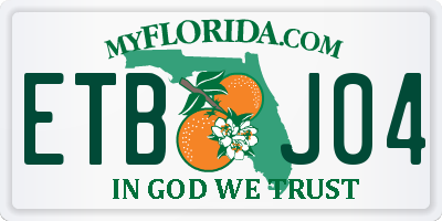 FL license plate ETBJ04
