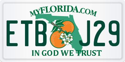 FL license plate ETBJ29