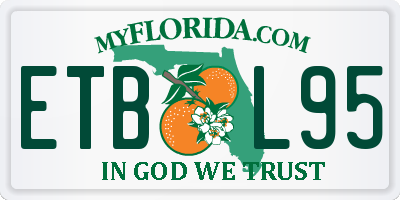 FL license plate ETBL95