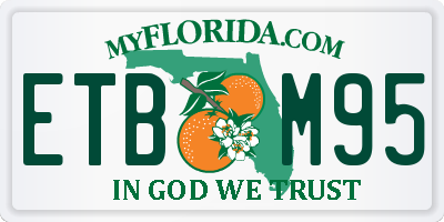 FL license plate ETBM95