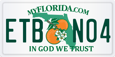 FL license plate ETBN04