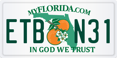 FL license plate ETBN31