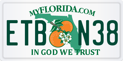 FL license plate ETBN38