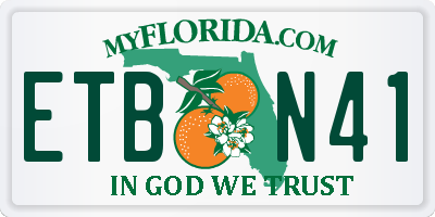 FL license plate ETBN41