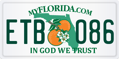 FL license plate ETBO86