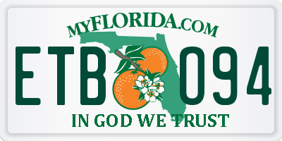 FL license plate ETBO94