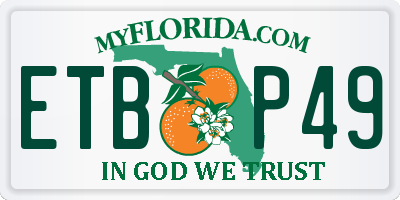FL license plate ETBP49