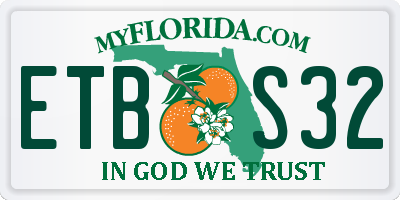 FL license plate ETBS32