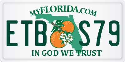 FL license plate ETBS79