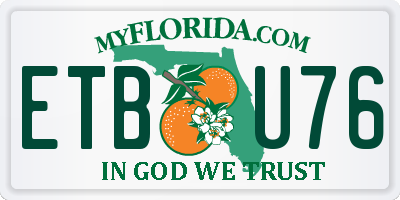 FL license plate ETBU76