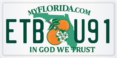 FL license plate ETBU91