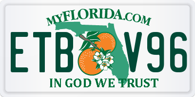 FL license plate ETBV96