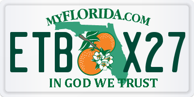 FL license plate ETBX27