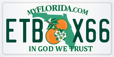 FL license plate ETBX66